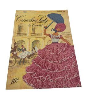 Vintage Crinoline Lady Crochet Pattern Book No 263 1949 First Edition